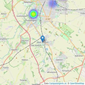 Redmayne Arnold & Harris New Homes - Great Shelford listings heatmap