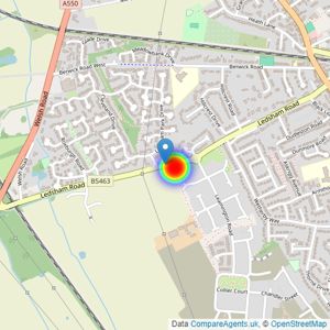 Redrow listings heatmap