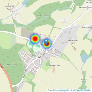 Redrow listings heatmap