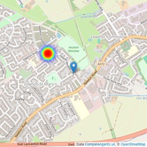 Redrow listings heatmap