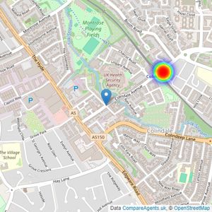 Redrow listings heatmap