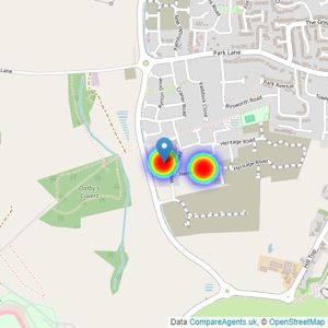 Redrow listings heatmap