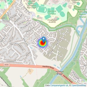 Redrow listings heatmap