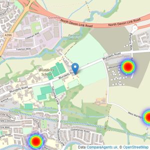 Redrow listings heatmap