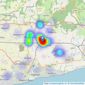 Redwood & Sons - Barnham listings heatmap