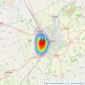 Reeds Rains - Acomb listings heatmap