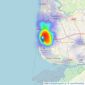 Reeds Rains - Blackpool - Highfield Road listings heatmap