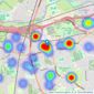 Reeds Rains - Cheadle listings heatmap