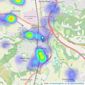 Reeds Rains - Chester le Street listings heatmap