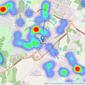 Reeds Rains - Consett listings heatmap