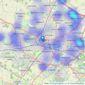 Reeds Rains - Coventry listings heatmap