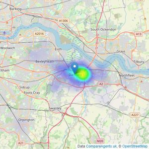 Reeds Rains - Dartford listings heatmap