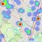 Reeds Rains - Didsbury listings heatmap