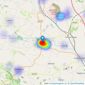 Reeds Rains - Eccleshall listings heatmap