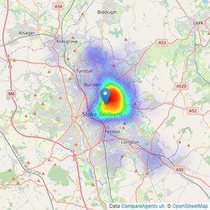 Reeds Rains - Hanley listings heatmap