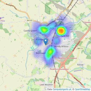 Reeds Rains - Kenilworth listings heatmap