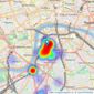 Reeds Rains - Kennington listings heatmap