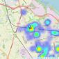 Reeds Rains - Little Sutton listings heatmap