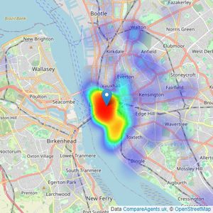 Reeds Rains - Liverpool listings heatmap