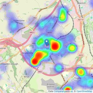 Reeds Rains - Morley listings heatmap