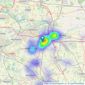 Reeds Rains - Pontefract listings heatmap