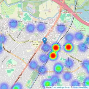 Reeds Rains - Sale listings heatmap