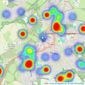 Reeds Rains - Stanley listings heatmap