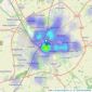 Reeds Rains - York listings heatmap