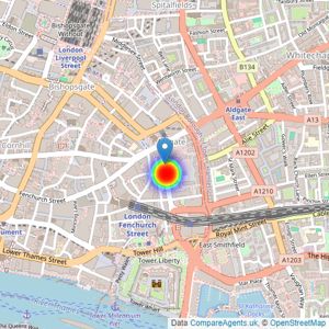 Regal London Properties listings heatmap