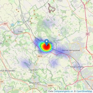 Regent Estates - Berkhamsted listings heatmap