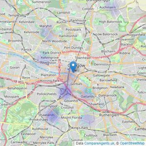 Regent Property Glasgow Ltd - Glasgow listings heatmap