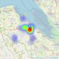 Reid & Roberts - Holywell listings heatmap