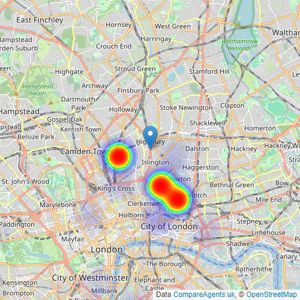 relocate-me.co.uk - London listings heatmap