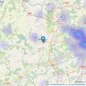 Remax City & Shire Aberdeen - Aberdeen listings heatmap