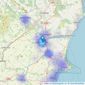 RE/MAX Property Hub - Newton Abbot listings heatmap