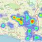 remax property marketing - Dunfermline listings heatmap