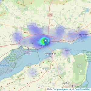 Remax Real Estate Centre Dundee - Dundee listings heatmap