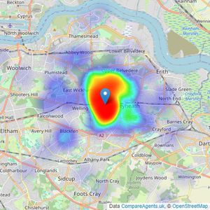 RE/MAX Select - Bexleyheath listings heatmap