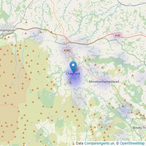 Rendells - Chagford listings heatmap