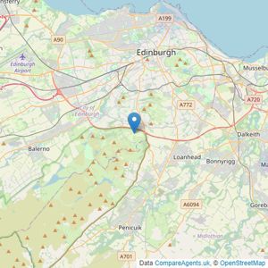 RentLocally.co.uk Ltd - Edinburgh listings heatmap