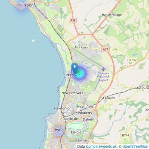 Rentolease - Prestwick listings heatmap