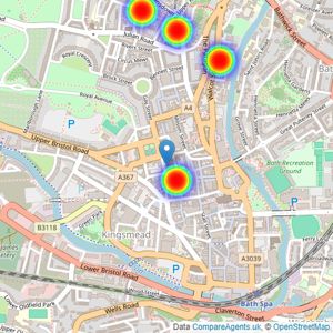 Reside Bath Limited - Bath listings heatmap