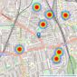 Reside - New Cross listings heatmap