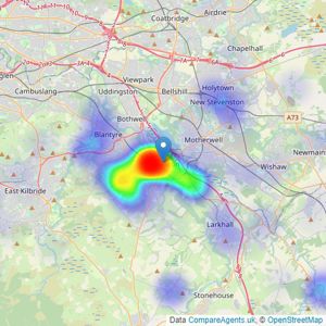 Residence Estate Agents - Hamilton listings heatmap