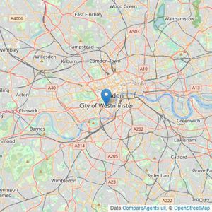 Retirement Villages - London listings heatmap