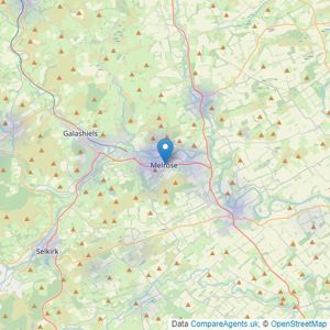 Rettie & Co - Melrose listings heatmap