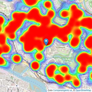 Rettie & Co - West End listings heatmap