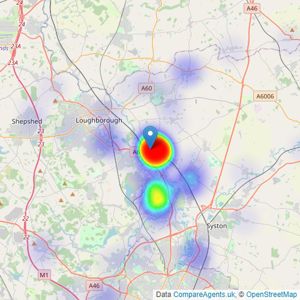 Rezide Group - Barrow Upon Soar listings heatmap