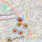 RHW Estates - Swiss Cottage listings heatmap