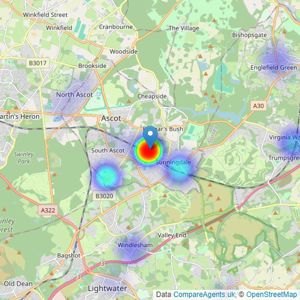 Rice & Roman - Ascot listings heatmap